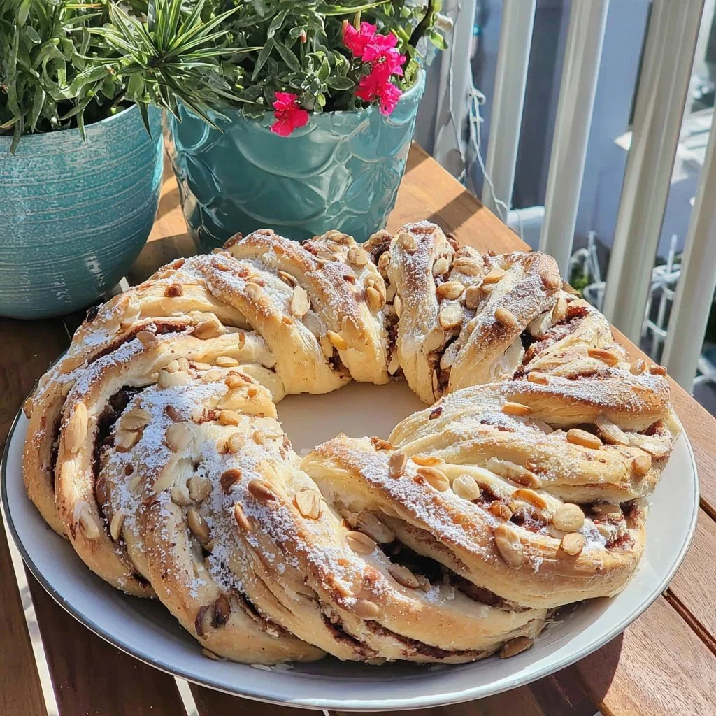 Kardemomme Kringle med Mandelkrem