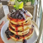 Tykke Sveler med Blåbærsyltetøy