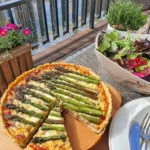 Vegansk Aspargesterte med Hvit Bønnefyll