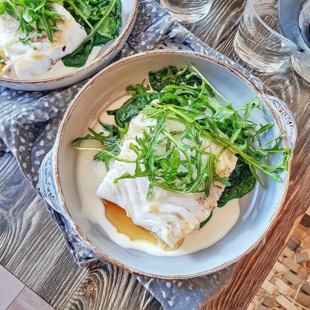 Dampet torsk med spinat og lime