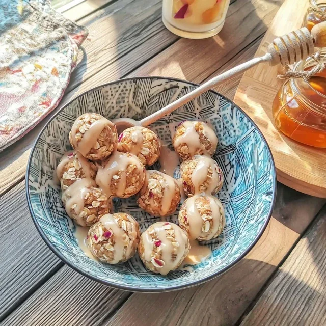 Energikuler med havregryn og honning