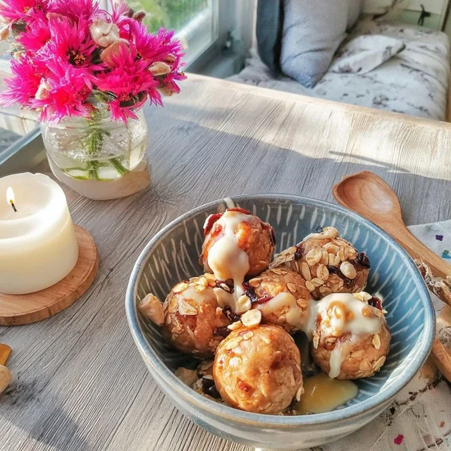 Energikuler med havregryn og honning