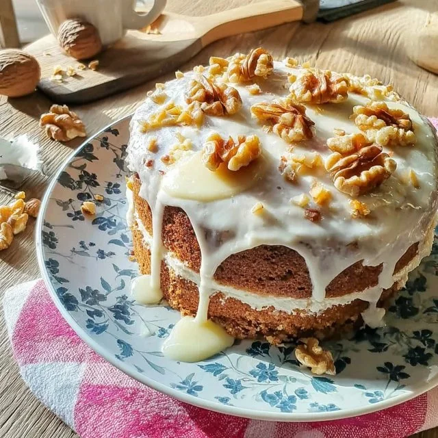 Gulrotkake med kremost-frosting