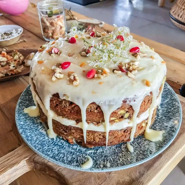 Gulrotkake med kremost-frosting