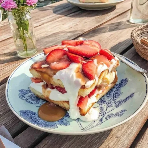 Jordbærtiramisu med mascarpone og friske jordbær