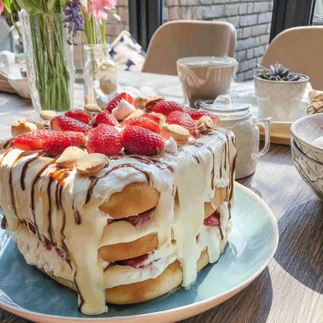Jordbærtiramisu med mascarpone