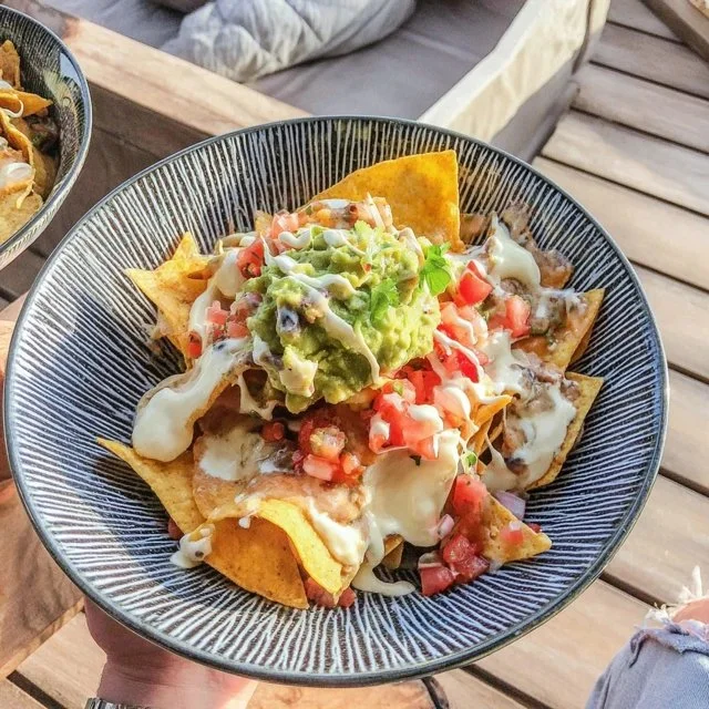 Nachos med guacamole og frisk salsa
