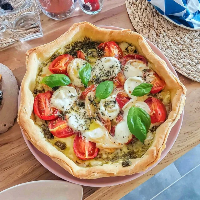 Pesto-mozzarella-solsikkekake