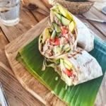 Tunfiskwrap med avokado og agurk