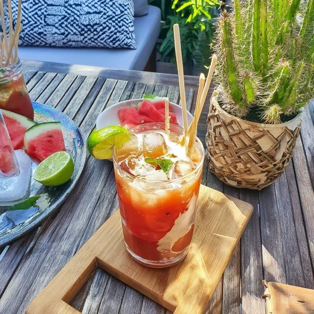 Vannmelon-agua-fresca med lime
